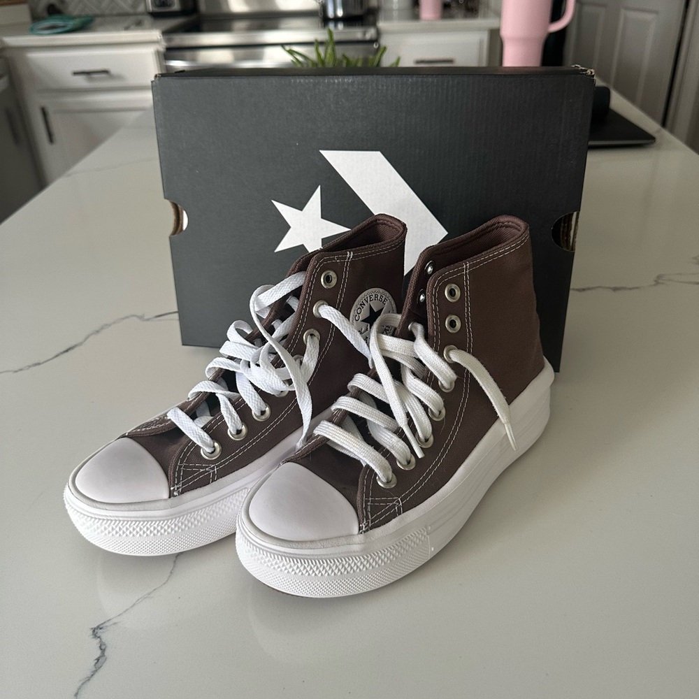 Brown Platform Converse - image 2